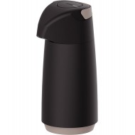 Garrafa Térmica 1 Litro Tramontina Exata Em Plástico Preto Com Bomba e Ampola de Vidro